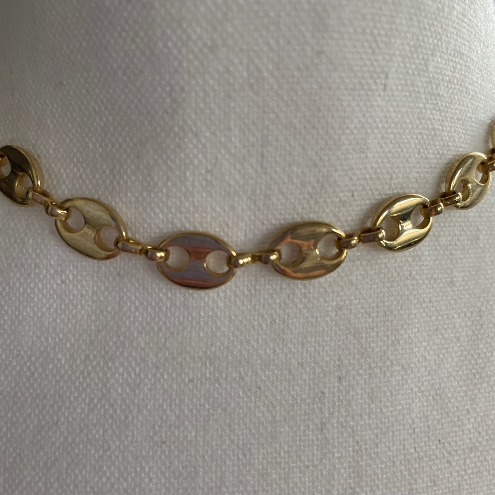 14K gold plated choker necklace - Picture 2 of 5